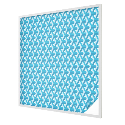 Naklejka witraż na szybę mleczna Geometryczne sześciany