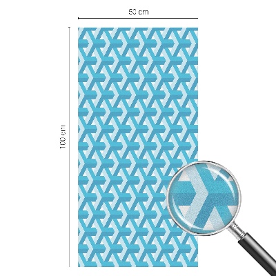 Naklejka witraż na szybę mleczna Geometryczne sześciany