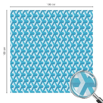 Naklejka witraż na szybę mleczna Geometryczne sześciany
