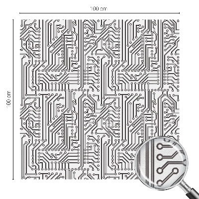 Folia okienna dekoracyjna witraż Techniczny motyw