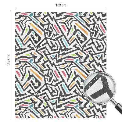 Folia mleczna na okno wzór witraż Abstrakcyjna geometria