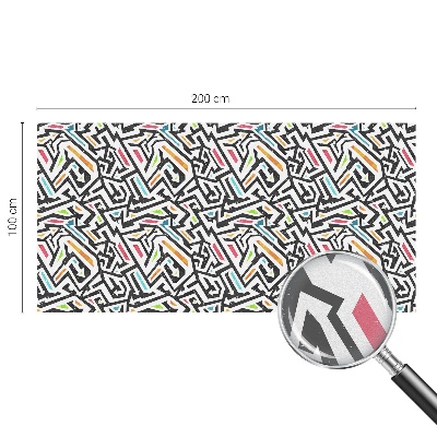 Folia mleczna na okno wzór witraż Abstrakcyjna geometria