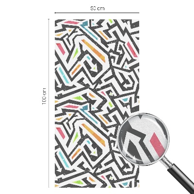 Folia mleczna na okno wzór witraż Abstrakcyjna geometria