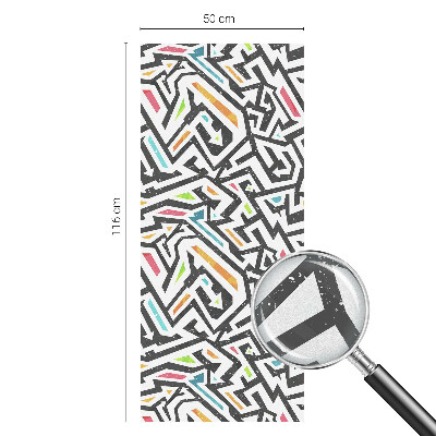 Folia mleczna na okno wzór witraż Abstrakcyjna geometria