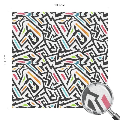 Folia mleczna na okno wzór witraż Abstrakcyjna geometria