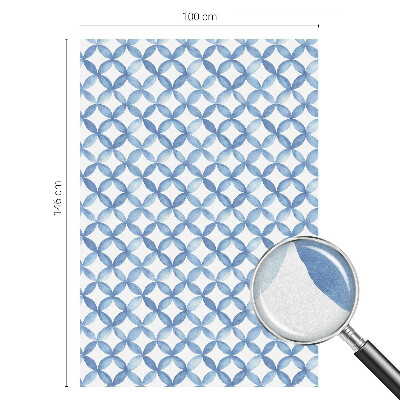 Witraż przyklejany na okno folia matowa Geometryczne kwiaty