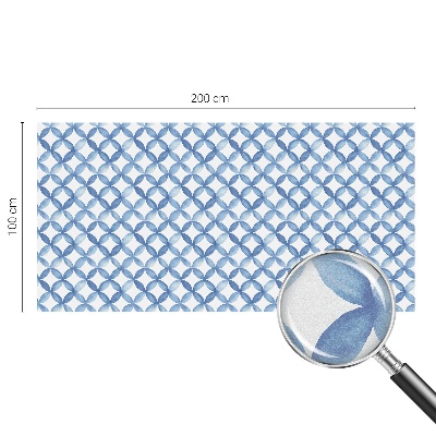 Witraż przyklejany na okno folia matowa Geometryczne kwiaty