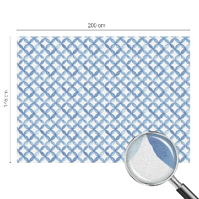 Witraż przyklejany na okno folia matowa Geometryczne kwiaty