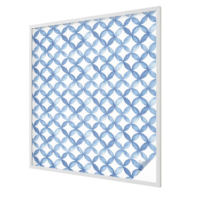 Witraż przyklejany na okno folia matowa Geometryczne kwiaty