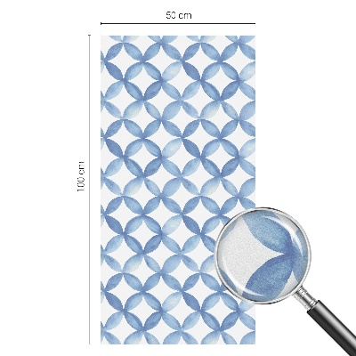 Witraż przyklejany na okno folia matowa Geometryczne kwiaty