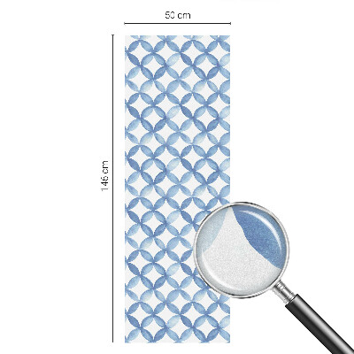 Witraż przyklejany na okno folia matowa Geometryczne kwiaty