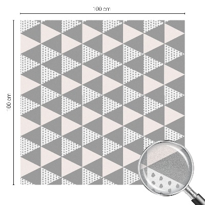 Naklejka witraż na szybę mleczna Nowoczesna geometria