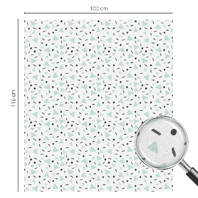 Witraż przyklejany na okno folia matowa Geometryczne figury