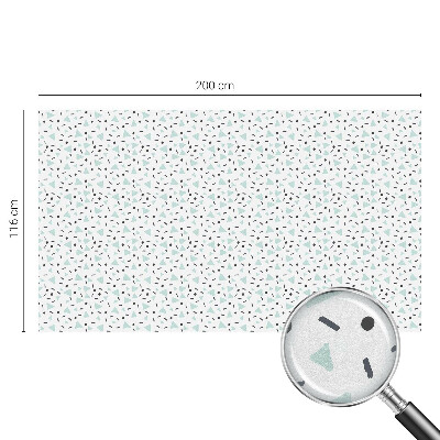 Witraż przyklejany na okno folia matowa Geometryczne figury