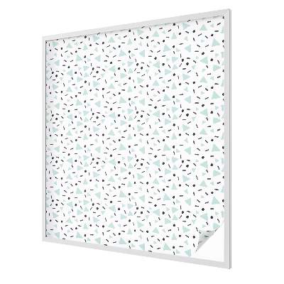 Witraż przyklejany na okno folia matowa Geometryczne figury