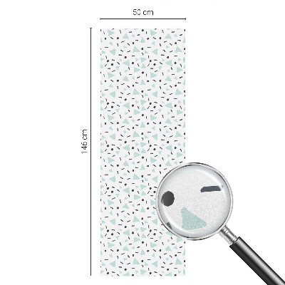 Witraż przyklejany na okno folia matowa Geometryczne figury