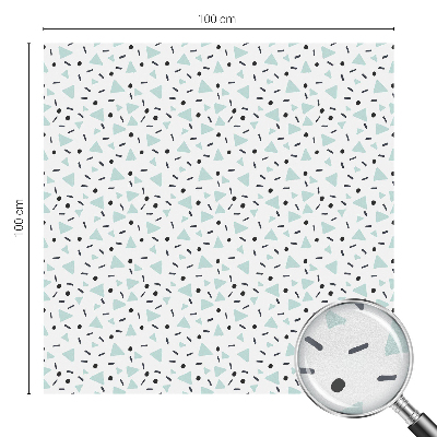 Witraż przyklejany na okno folia matowa Geometryczne figury