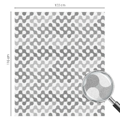 Folia okienna dekoracyjna witraż Geometria fal