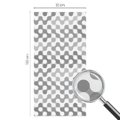 Folia okienna dekoracyjna witraż Geometria fal