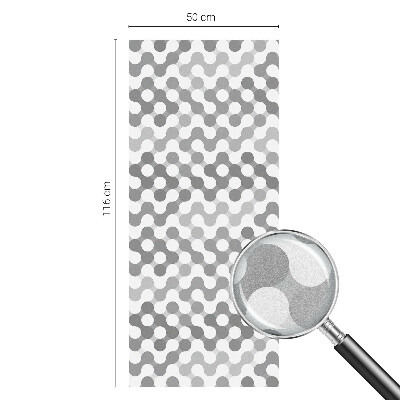 Folia okienna dekoracyjna witraż Geometria fal