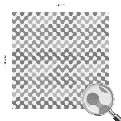 Folia okienna dekoracyjna witraż Geometria fal