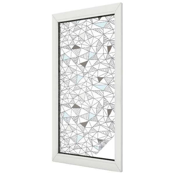 Naklejka witraż na szybę mleczna Abstrakcyjne kształty