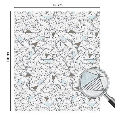 Naklejka witraż na szybę mleczna Abstrakcyjne kształty
