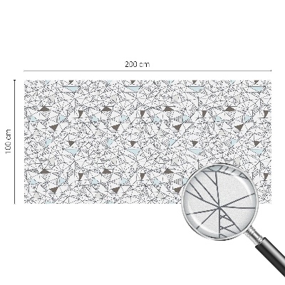 Naklejka witraż na szybę mleczna Abstrakcyjne kształty