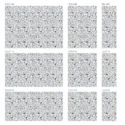 Naklejka witraż na szybę mleczna Abstrakcyjne kształty