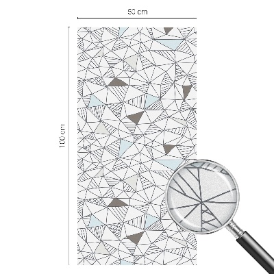 Naklejka witraż na szybę mleczna Abstrakcyjne kształty