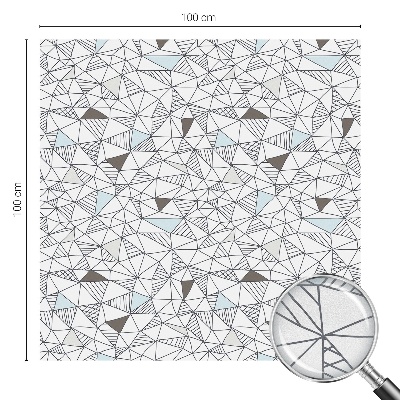 Naklejka witraż na szybę mleczna Abstrakcyjne kształty
