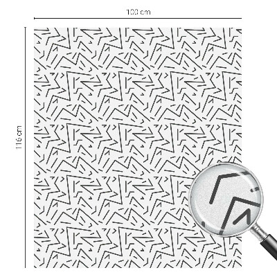 Folia mleczna na okno wzór witraż Abstrakcyjne zygzaki