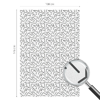 Folia mleczna na okno wzór witraż Abstrakcyjne zygzaki