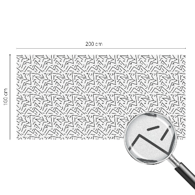 Folia mleczna na okno wzór witraż Abstrakcyjne zygzaki