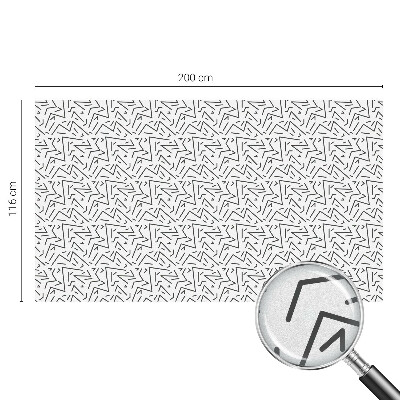 Folia mleczna na okno wzór witraż Abstrakcyjne zygzaki