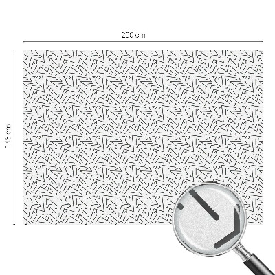 Folia mleczna na okno wzór witraż Abstrakcyjne zygzaki