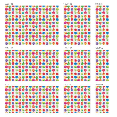 Witraż przyklejany na okno folia matowa Kolorowe kółka