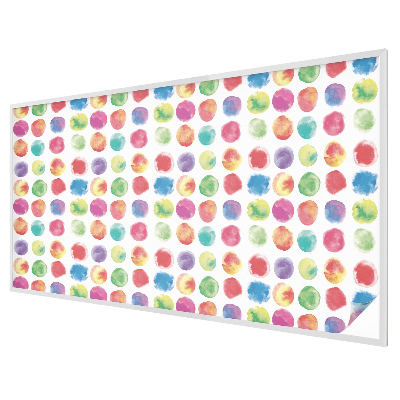 Witraż przyklejany na okno folia matowa Kolorowe kółka