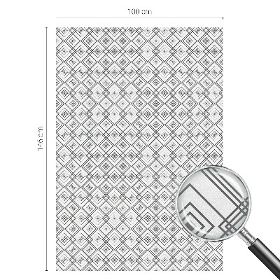 Naklejka witraż na szybę mleczna Rombowa harmonia