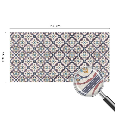 Witraż przyklejany na okno folia matowa Wzór kafelkowy