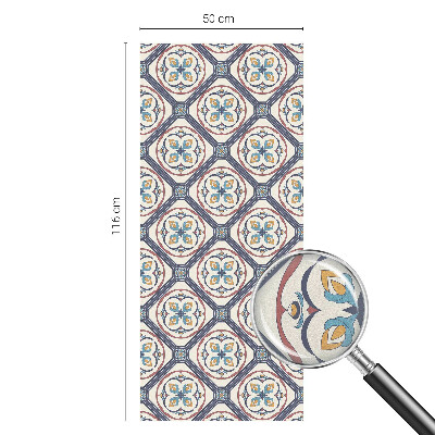 Witraż przyklejany na okno folia matowa Wzór kafelkowy