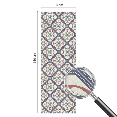 Witraż przyklejany na okno folia matowa Wzór kafelkowy