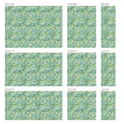 Folia mleczna na okno wzór witraż Zielona paproć