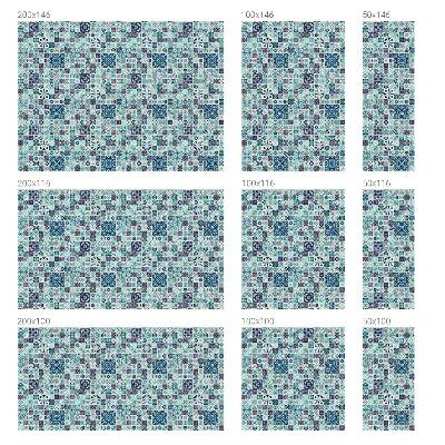 Folia okienna dekoracyjna witraż Kwiatowe kafelki