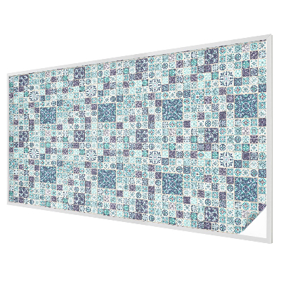 Folia okienna dekoracyjna witraż Kwiatowe kafelki