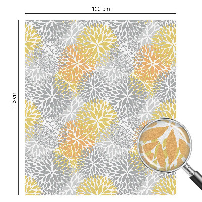 Witraż przyklejany na okno folia matowa Kolorowe kwiaty