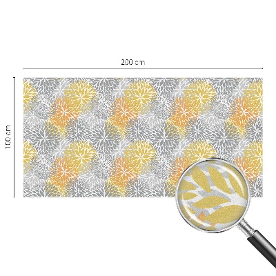 Witraż przyklejany na okno folia matowa Kolorowe kwiaty