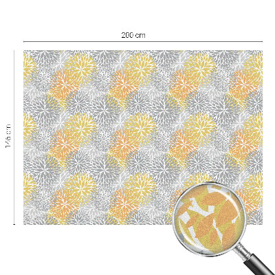 Witraż przyklejany na okno folia matowa Kolorowe kwiaty