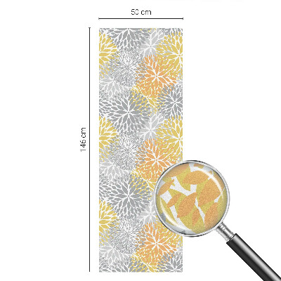 Witraż przyklejany na okno folia matowa Kolorowe kwiaty