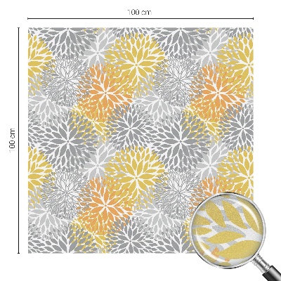 Witraż przyklejany na okno folia matowa Kolorowe kwiaty